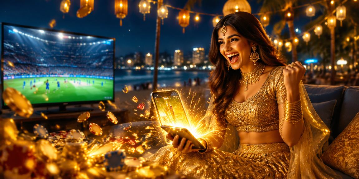 Mobile user logging into Indian casino app